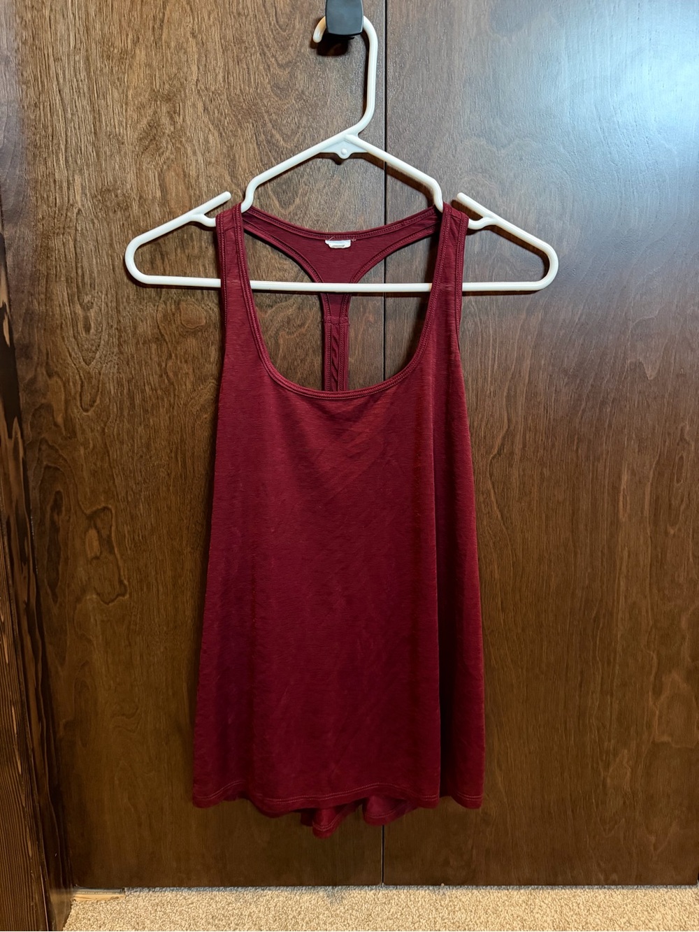 Women’s Burgundy Racerback Tank Top